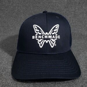 Benchmade Butterfly Snapback Mesh Back Trucker Hat Blue One Size Richardson 112